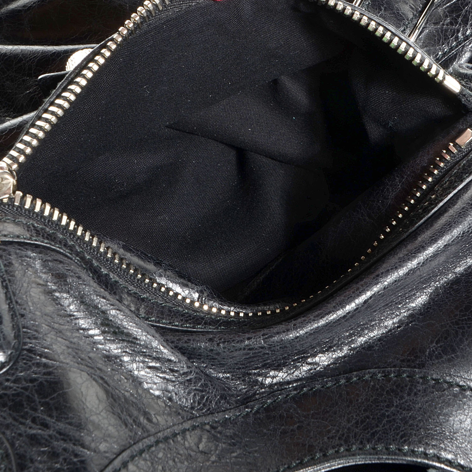 Balenciaga Agneau Giant 21 Silver Hardware Folder Black 2 of 16