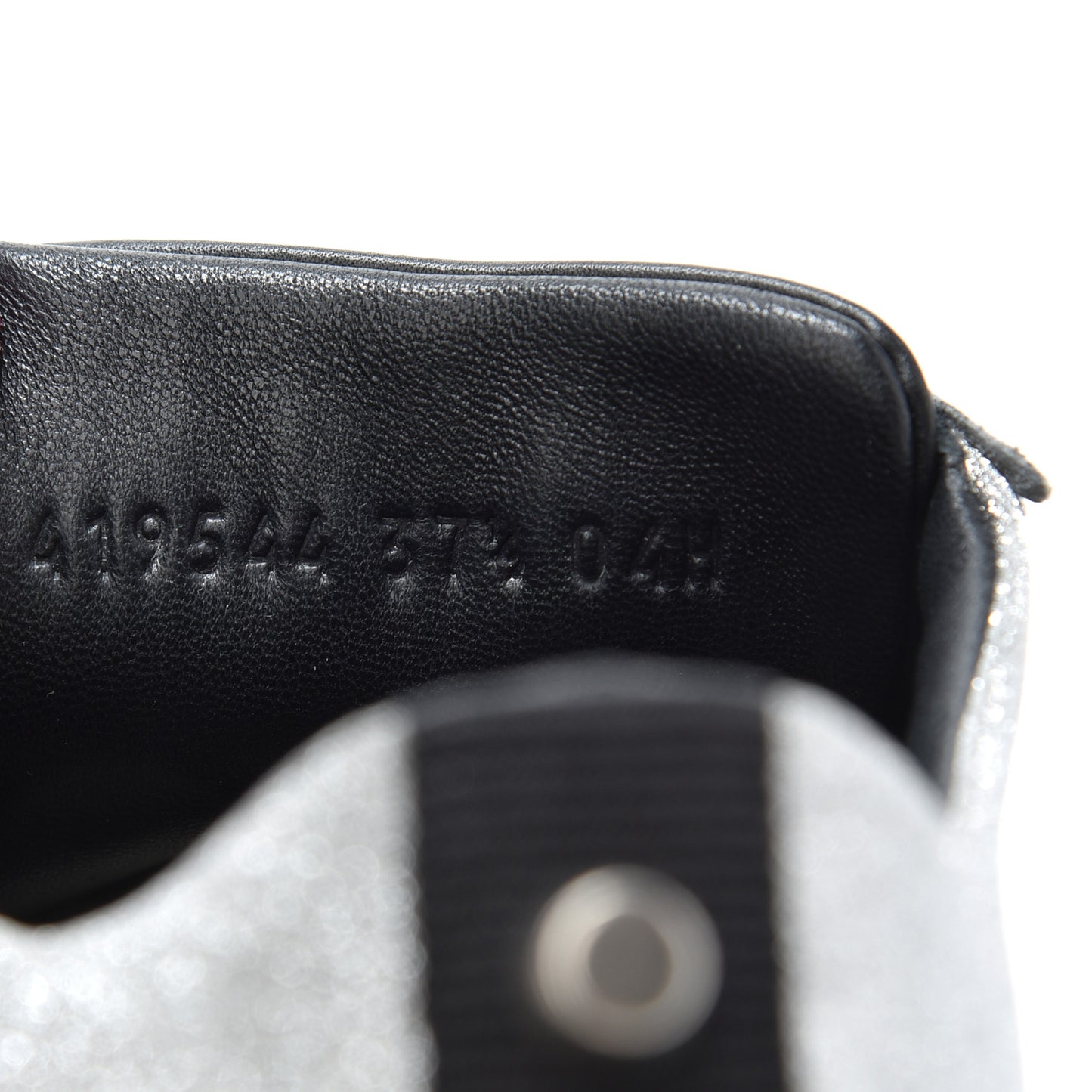 Glitter Fabric Studded Web Womens Sneakers 37.5 Silver