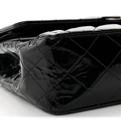 Chanel Patent Quilted Medium Double Flap Black 9 of 11