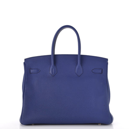 Hermes Togo Birkin 35 Bleu Electrique 4 of 40