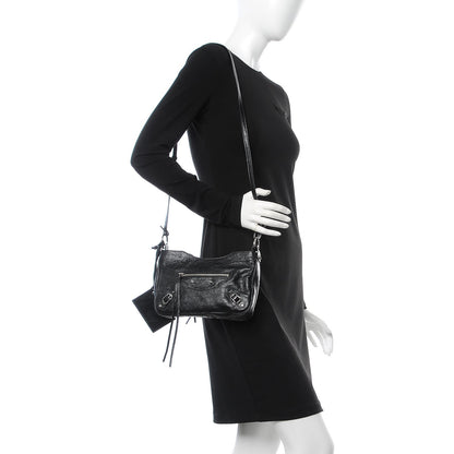 Balenciaga Agneau Classic Silver Hardware Hip Black 2 of 8