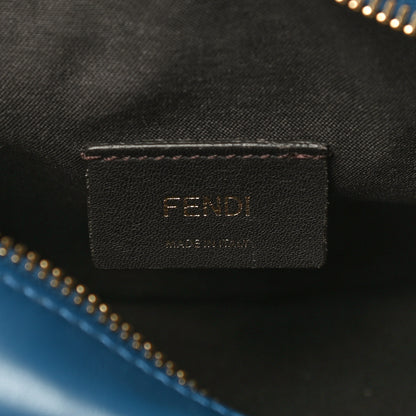 Fendi Glazed Fabric Vitello Century FF 1974 Stamp Patch Mini Camera Case Mogano Panna Iris 6 of 13