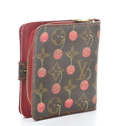 Louis Vuitton Monogram Cerises Compact Zippe Wallet 3 of 17