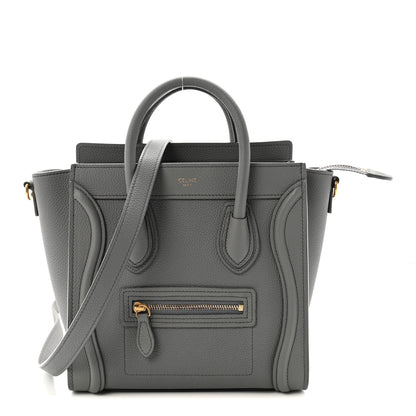 Celine Baby Drummed Calfskin Nano Luggage Kohl 1 of 10