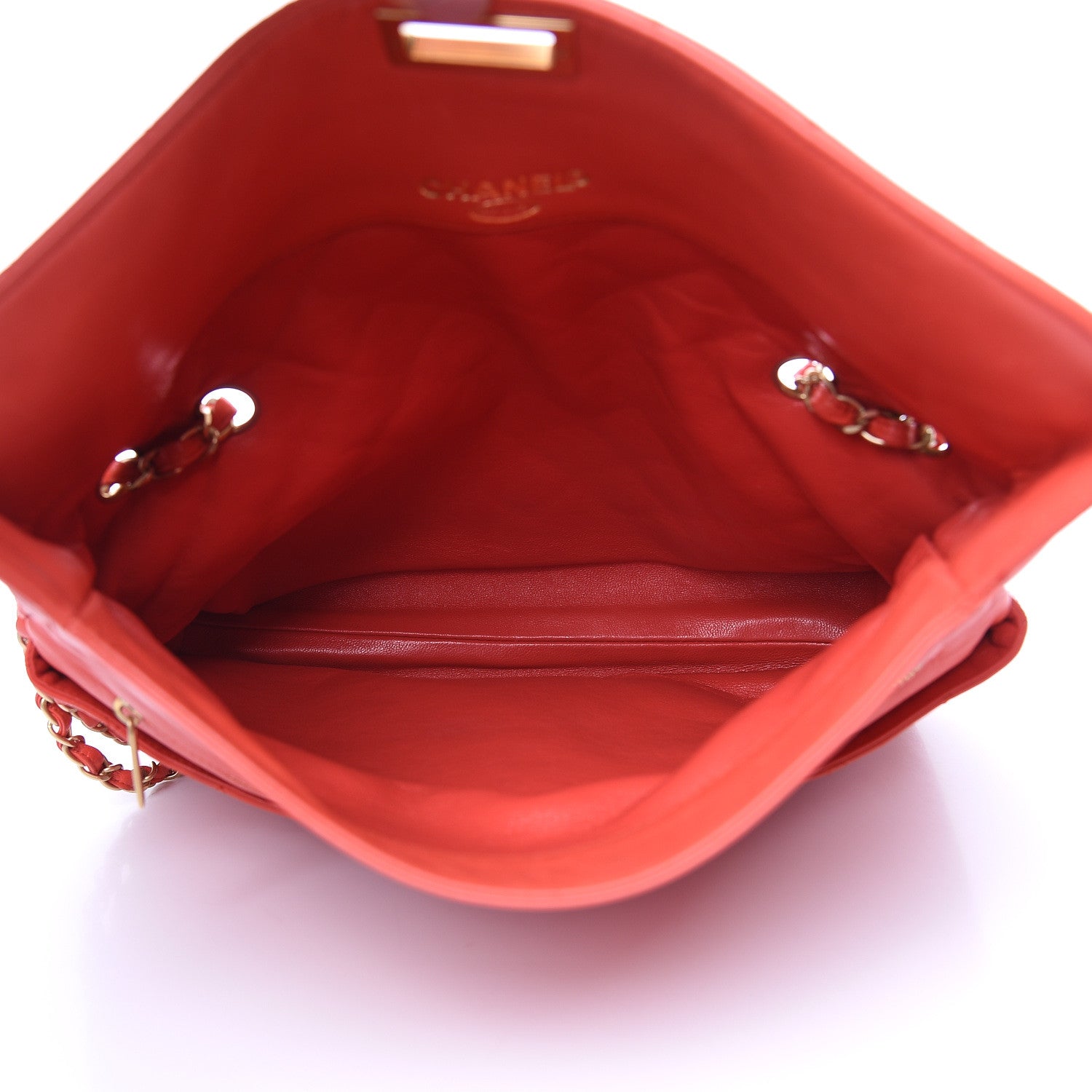 Chanel Lambskin Quilted Jumbo Mademoiselle Flap Red 5 of 12