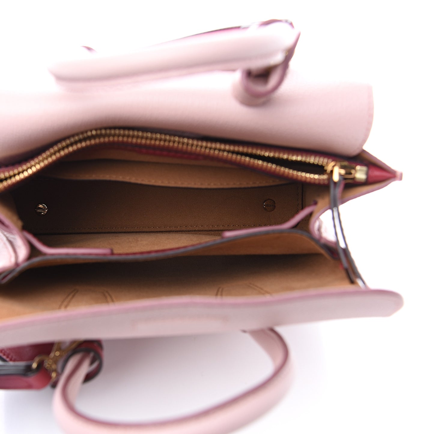 Grained Calfskin Mini Milla Tote Pale Mauve