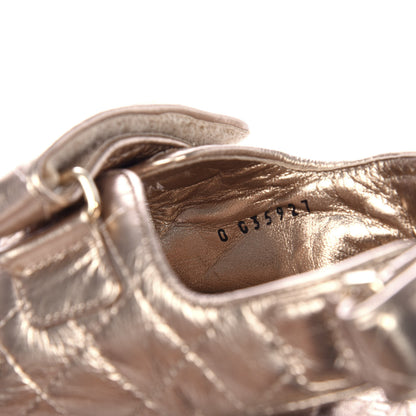 Chanel Iridescent Lambskin Velcro Dad Sandals 37.5 Light Bronze 11 of 12