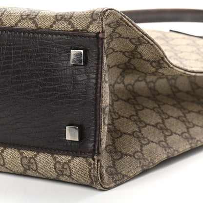 Gucci GG Plus Monogram Small Vertical Tote Dark Brown 6 of 13