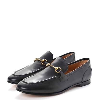 Gucci Calfskin Womens Jordaan Loafers 38 Black 3 of 9