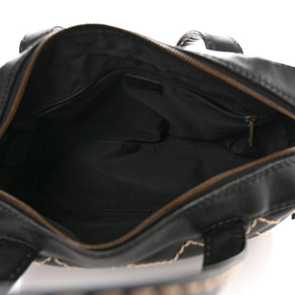 Chanel Calfskin Contrast Stitch Surpique Bowler Black 4 of 13