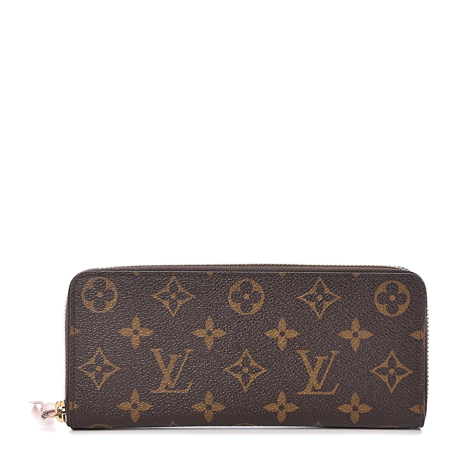 Monogram Clemence Wallet Rose Ballerine