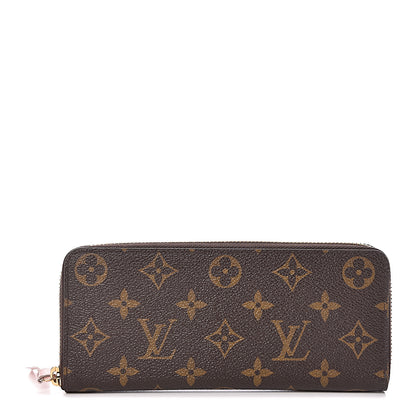 Louis Vuitton Monogram Clemence Wallet Rose Ballerine 1 of 8