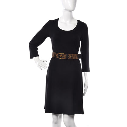 Fendi Ribbon Vitello Century FF 1974 Belt 95 38 Fango Moro 2 of 7