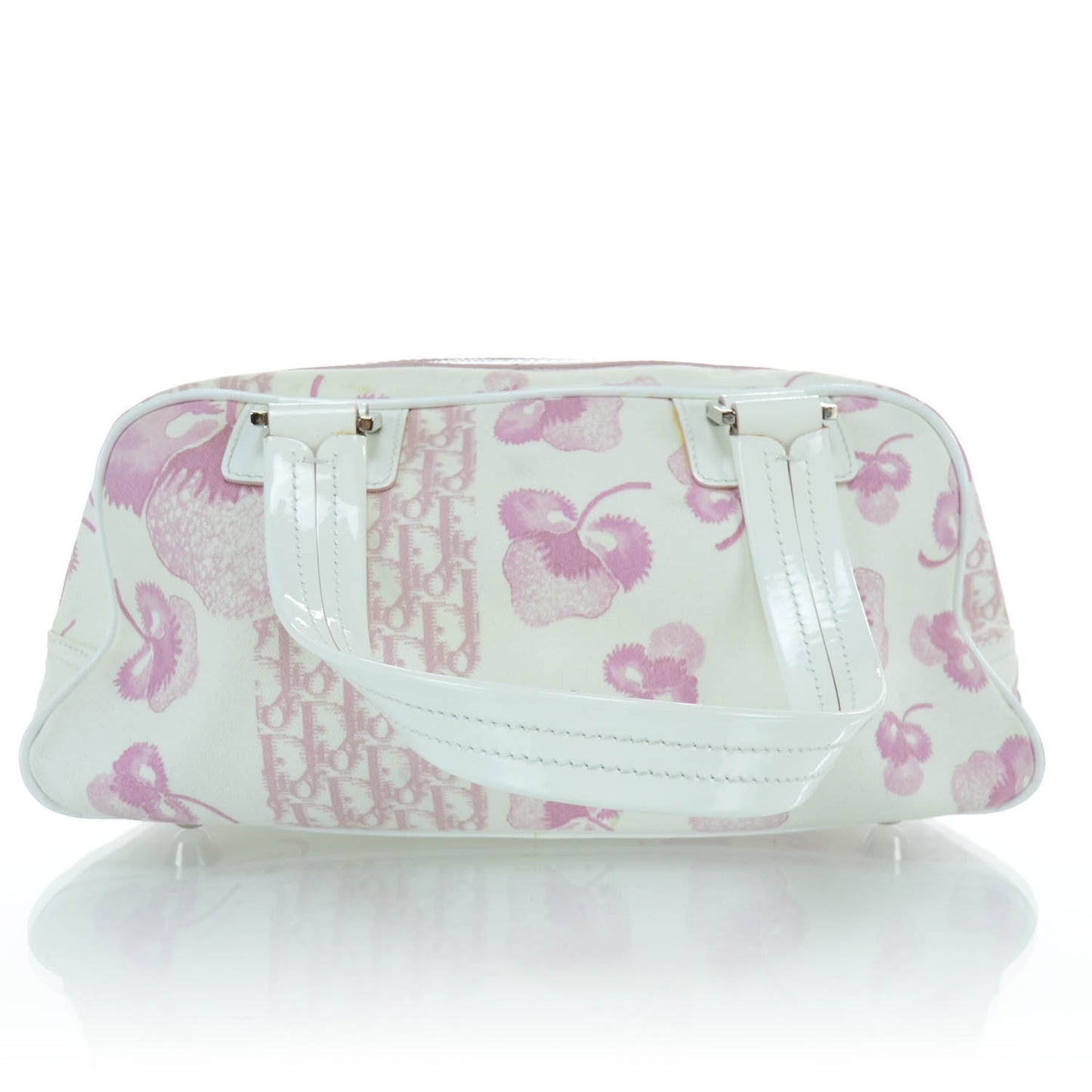 Canvas Monogram Floral Bowler Pink