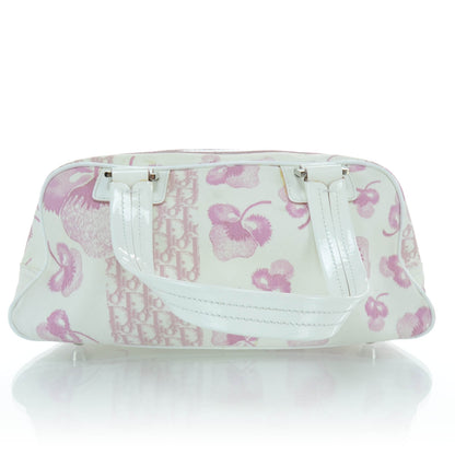 Christian Dior Canvas Monogram Floral Bowler Pink 3 of 11