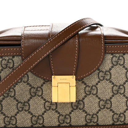 Gucci GG Supreme Monogram Mini Clasp Bag Beige Brown 8 of 14