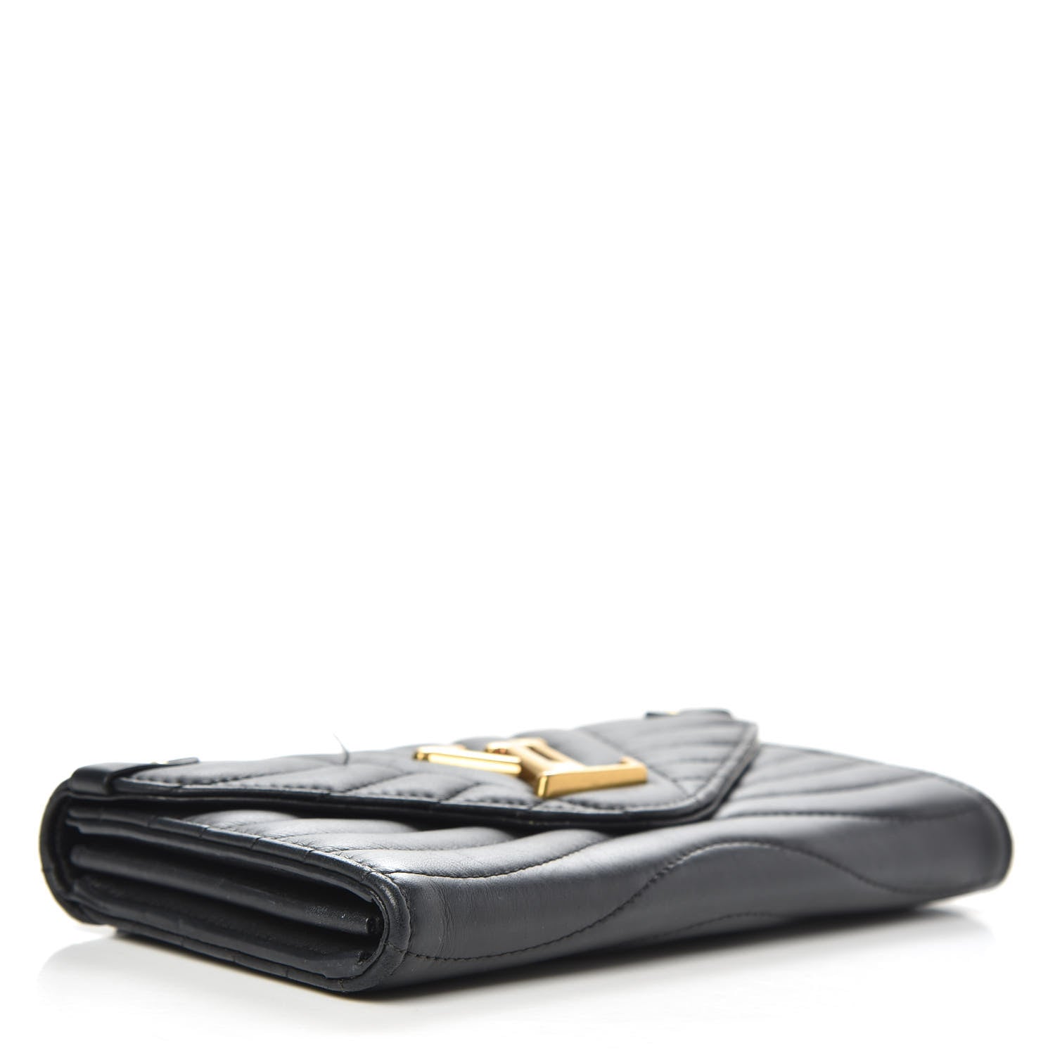 Louis Vuitton Calfskin New Wave Long Wallet Black 4 of 13