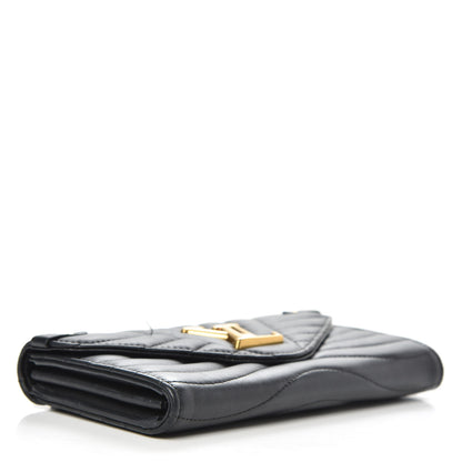 Louis Vuitton Calfskin New Wave Long Wallet Black 4 of 13