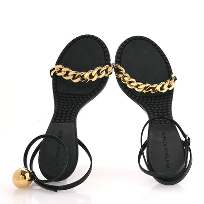 Bottega Veneta Lambskin Dot 100mm Sandals 40 Black 2 of 8