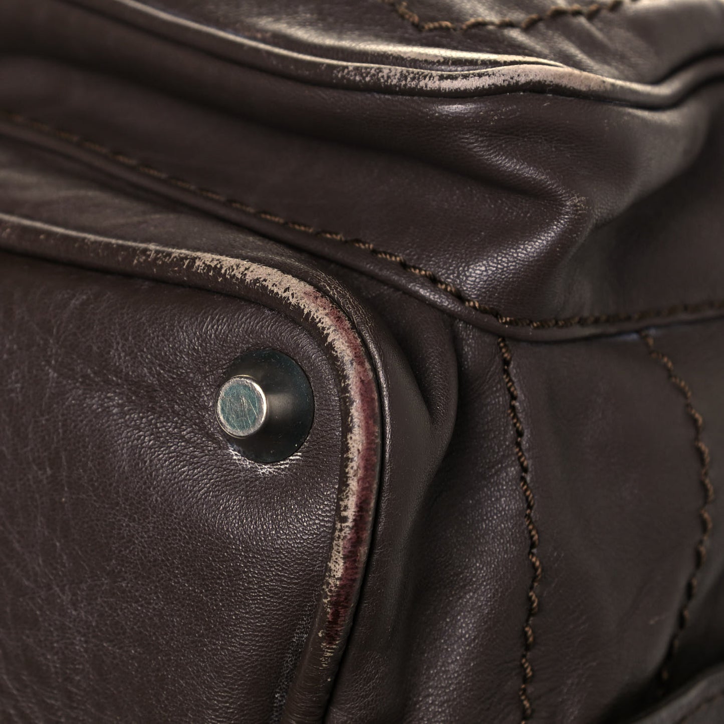 Calfskin Betty Tote Chocolate