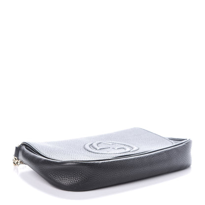 Gucci Pebbled Calfskin Medium Soho Flap Crossbody Black 4 of 10
