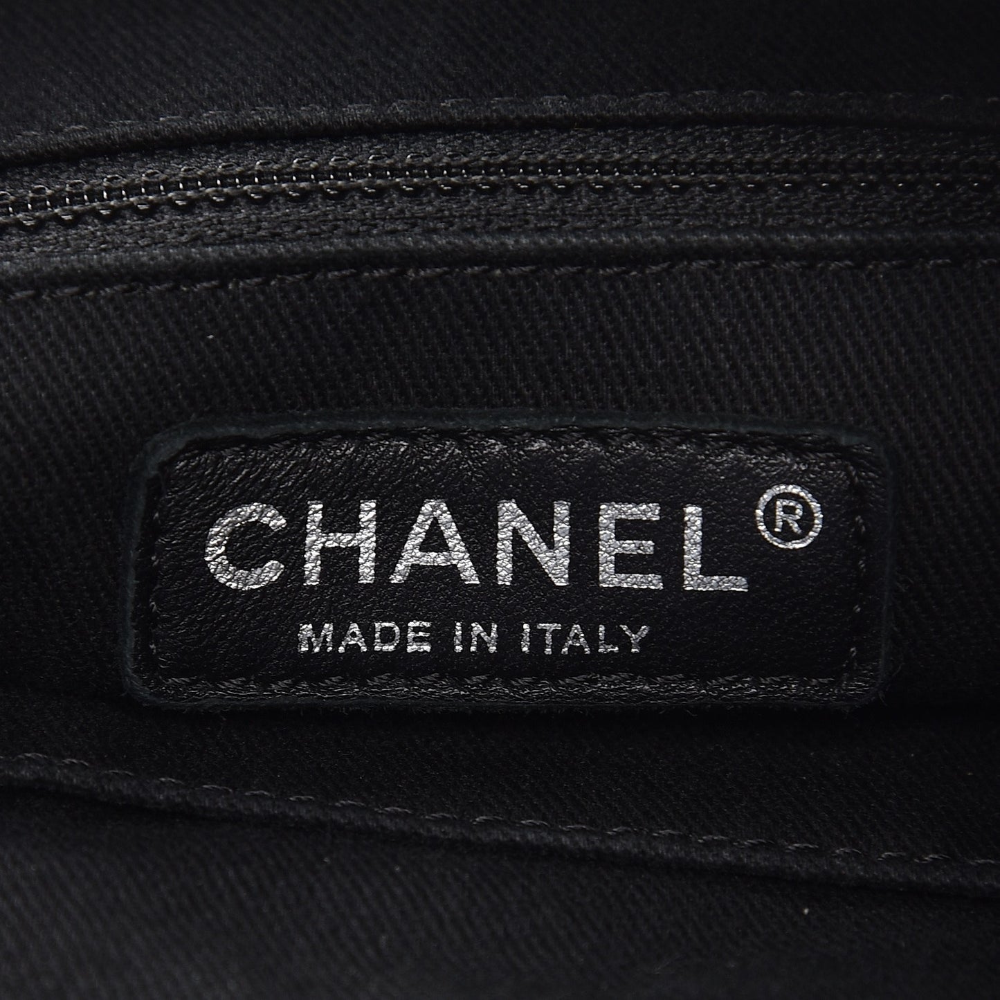 Calfskin Perforated Up In The Air Tote Black