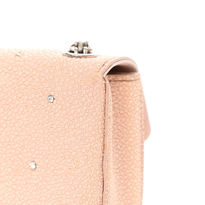 Chanel Galuchat Stingray Crystal Embellished 2.55 Reissue Mini Flap Light Pink 11 of 13