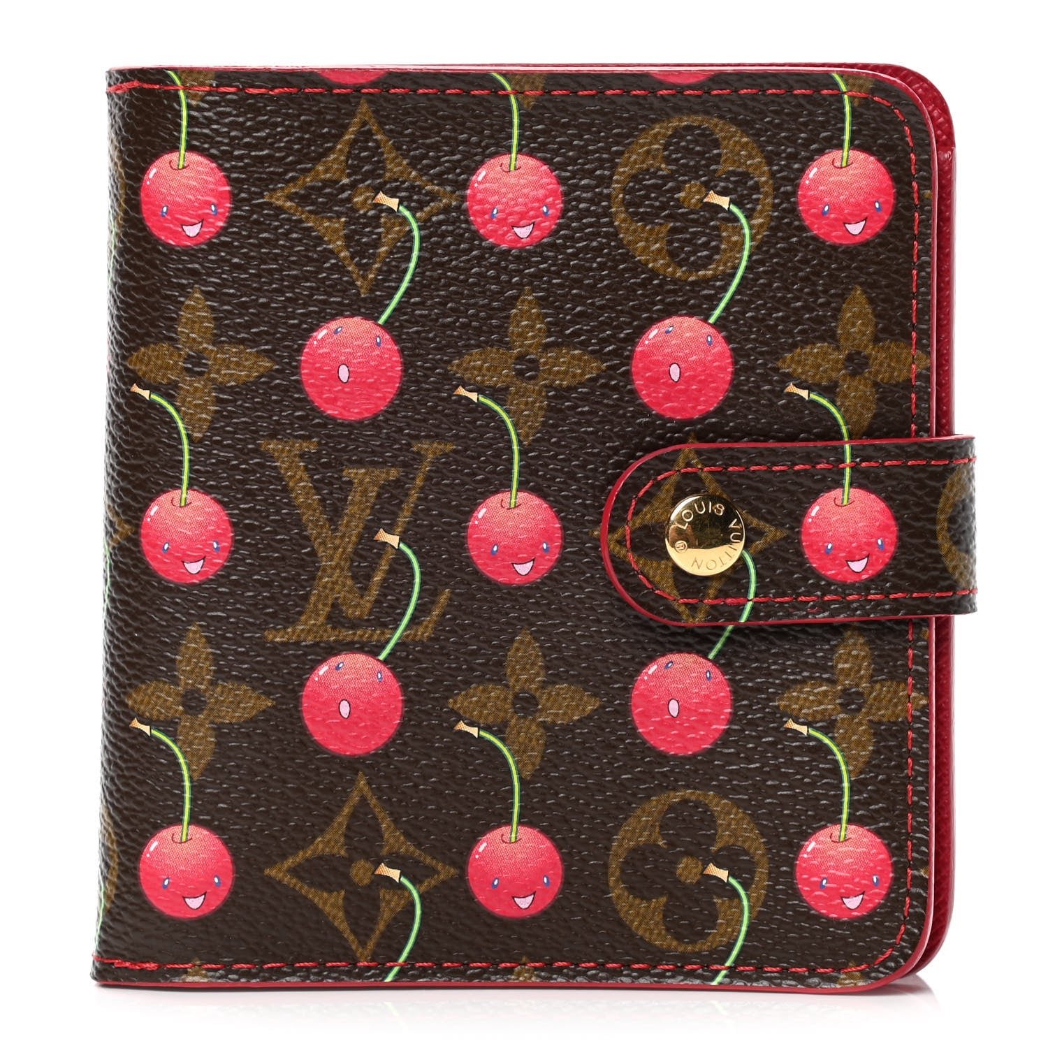 Louis Vuitton Monogram Cerises Compact Zippe Wallet 1 of 4