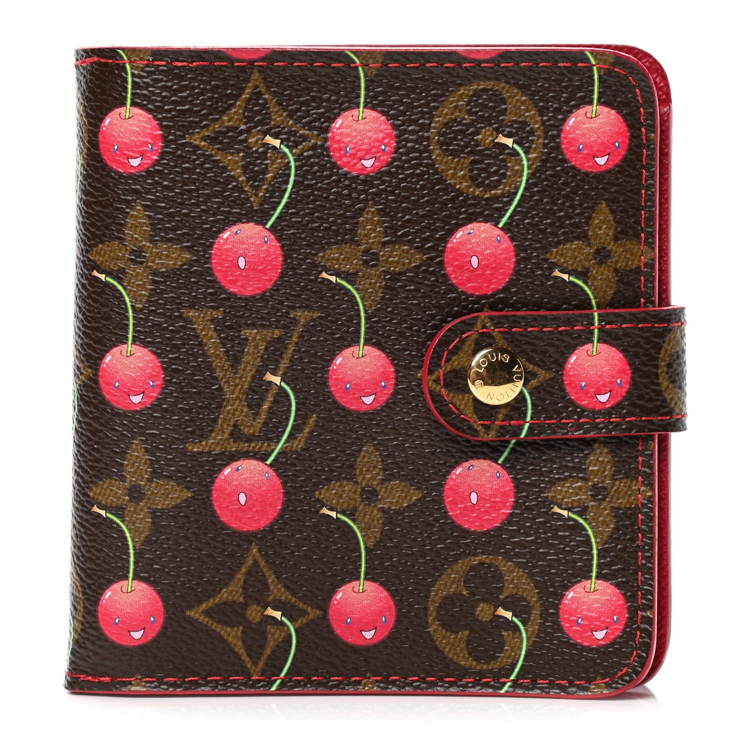 Monogram Cerises Compact Zippe Wallet