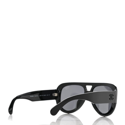Chanel Resin Polarized Sunglasses 5423-B-A Black 4 of 8