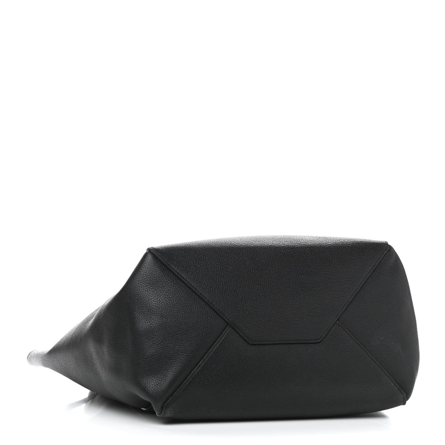 Soft Grained Calfskin Small Belt Cabas Phantom Black