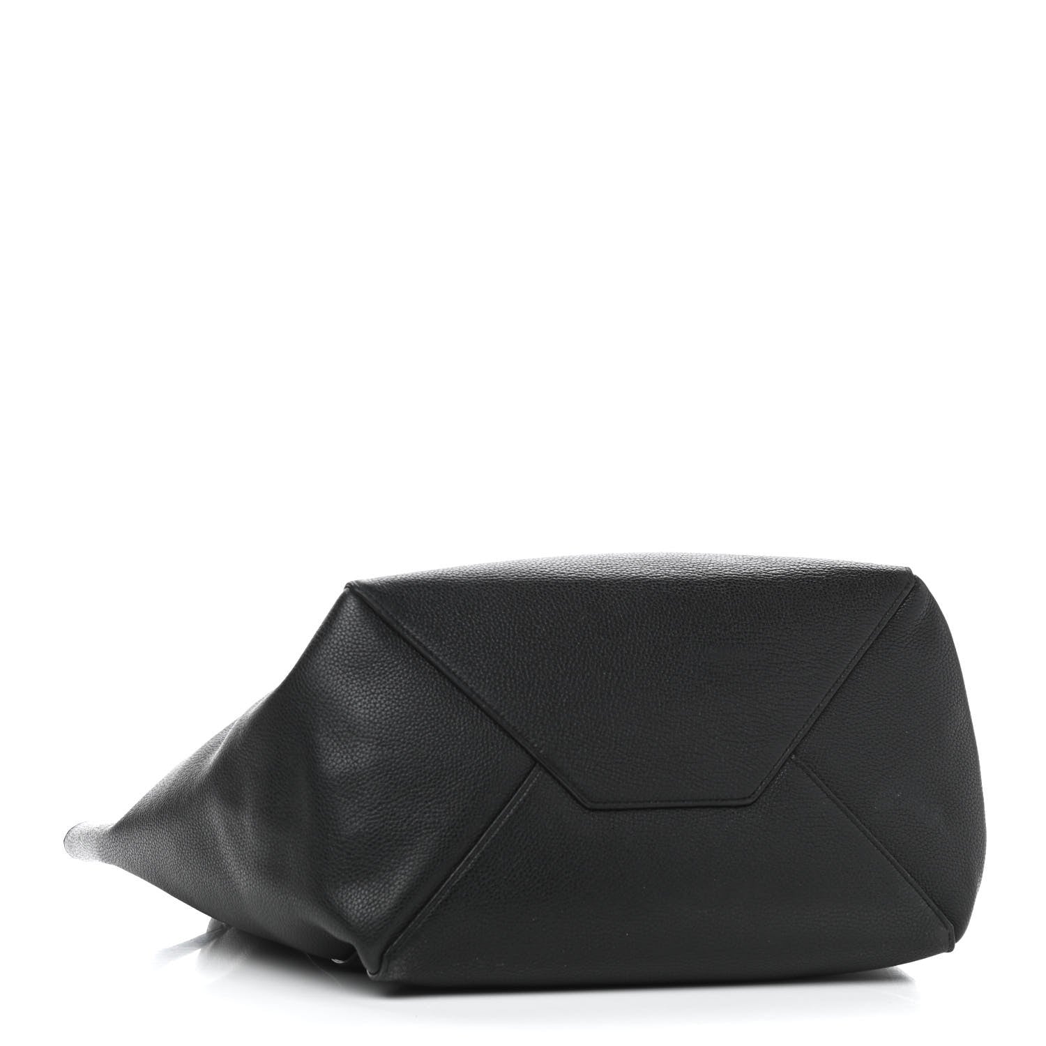 Celine Soft Grained Calfskin Small Belt Cabas Phantom Black 4 of 15