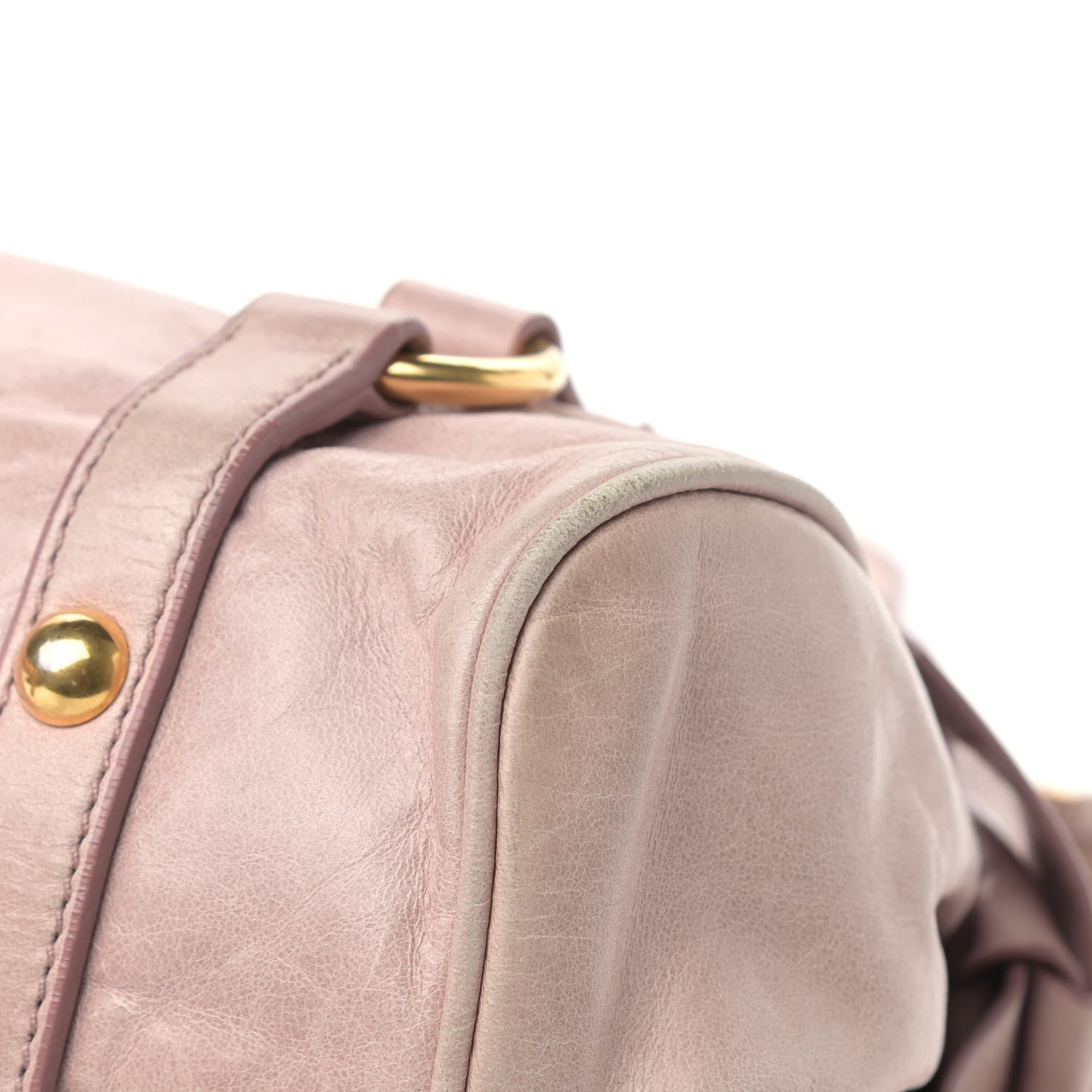 Miu Miu Vitello Lux Mini Bow Bag Cipria 8 of 19