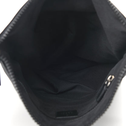 Gucci Nylon Monogram Medium Flat Messenger Bag Black 5 of 9