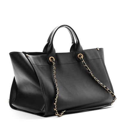 Chanel Caviar Medium Studded Deauville Tote Black 3 of 10