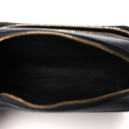 Christian Dior Grained Calfskin Caro Double Pouch Black 5 of 9