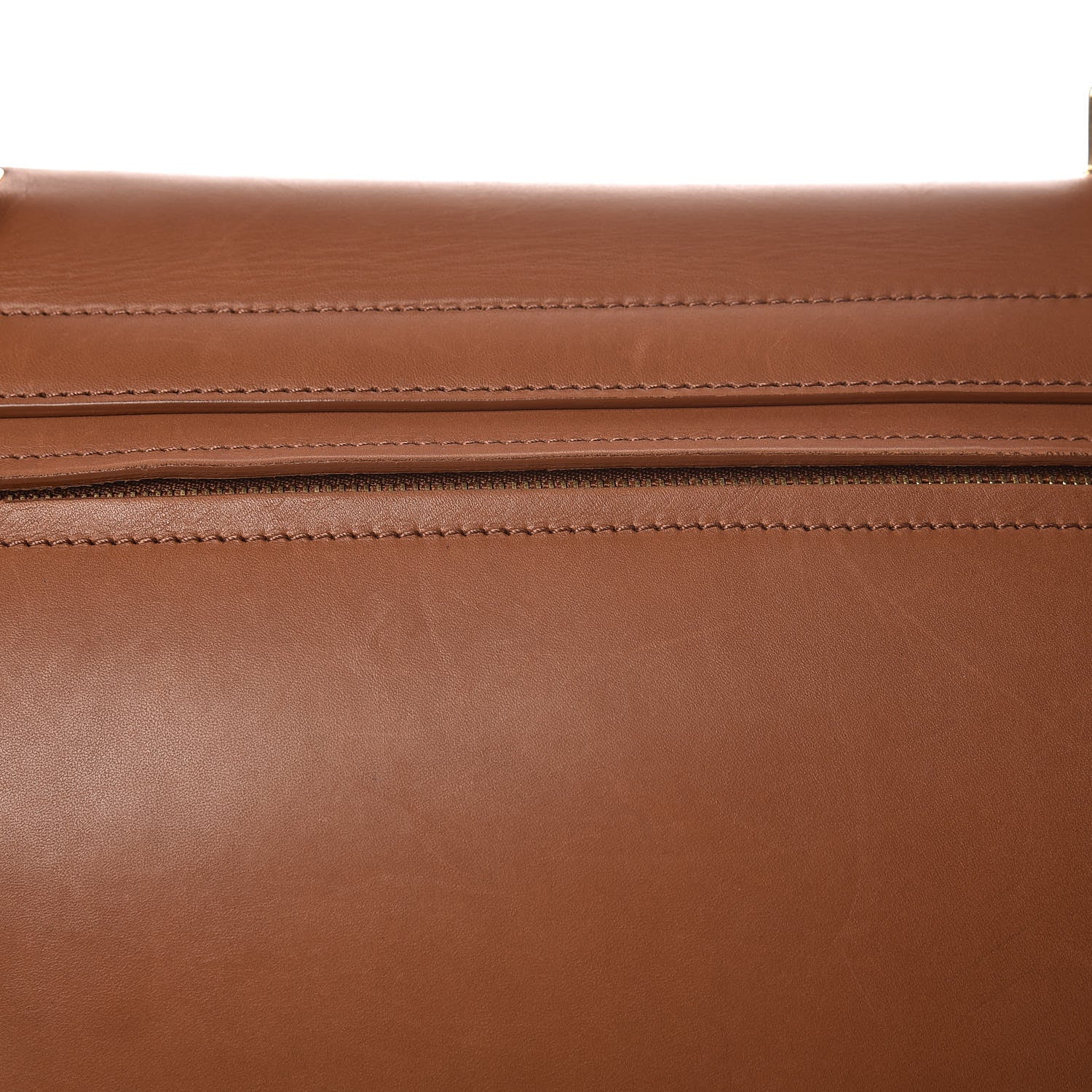 Celine Natural Calfskin Suede Medium Trapeze Tan 14 of 19