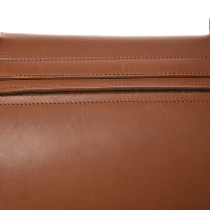 Celine Natural Calfskin Suede Medium Trapeze Tan 14 of 19