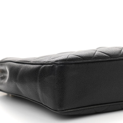 Chanel Caviar Quilted CC Shoulder Bag Black 10 of 11