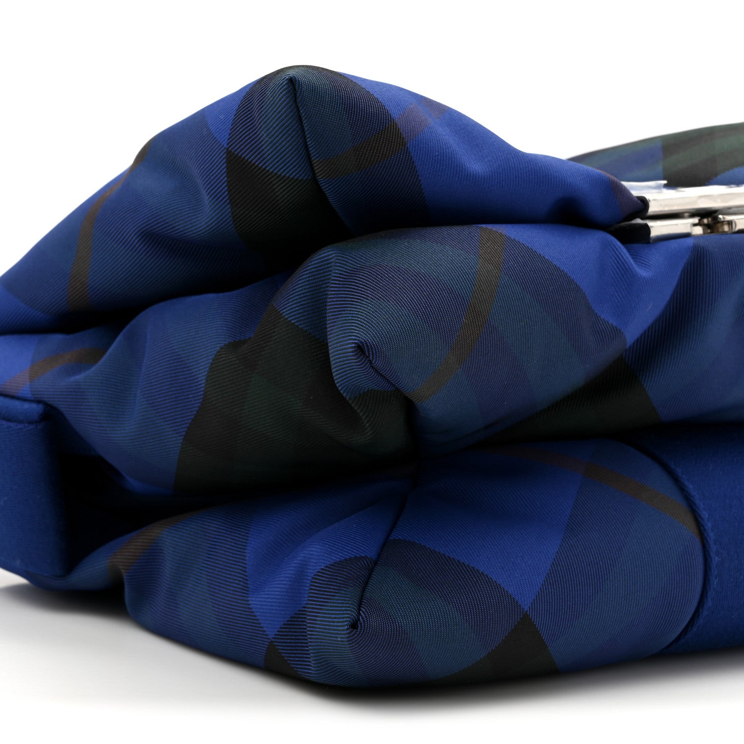 Burberry Nylon Pillow Check Knight Crossbody Blue 1661053