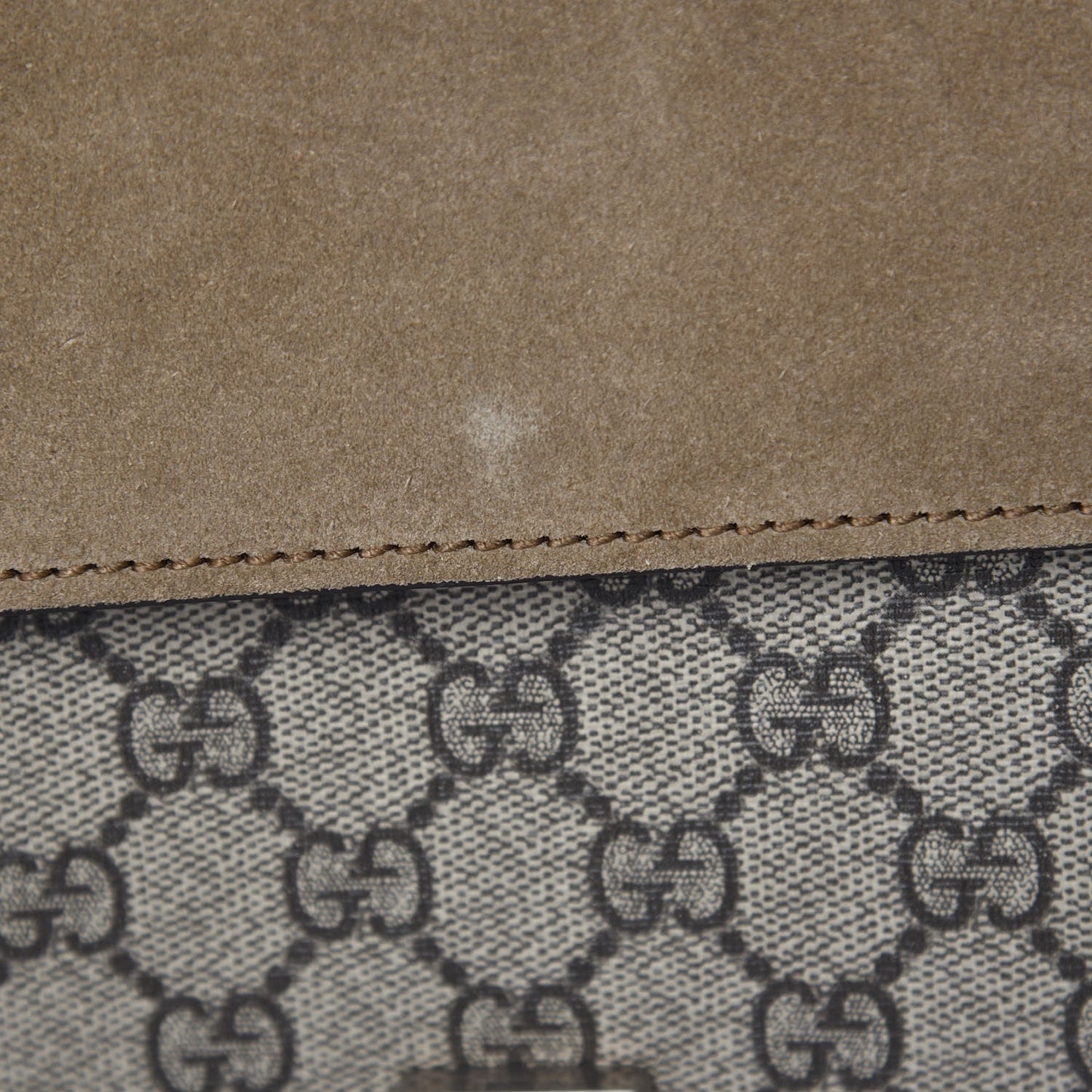 GG Supreme Monogram Medium Dionysus Shoulder Bag Taupe