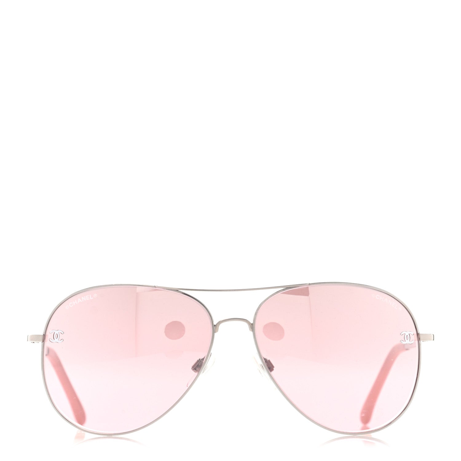 Chanel CC Aviator Sunglasses 4189-T-Q Pink 2 of 8