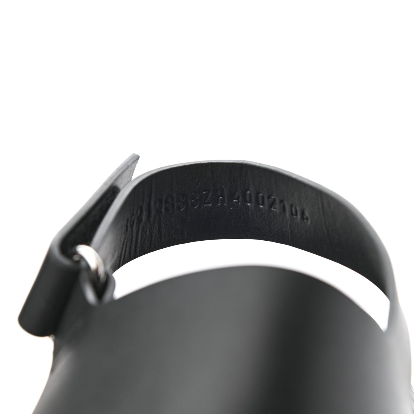 Calfskin Rubber Mens Doha Sandals 40 Black