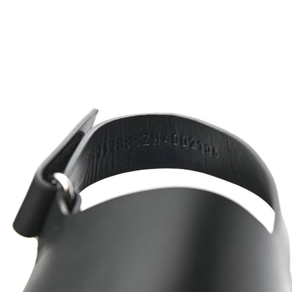 Hermes Calfskin Rubber Mens Doha Sandals 40 Black 8 of 8