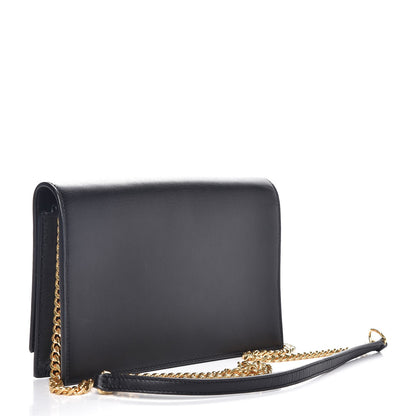 Saint Laurent Smooth Calfskin Classic Monogram Kate Tassel Chain Wallet Black 3 of 7