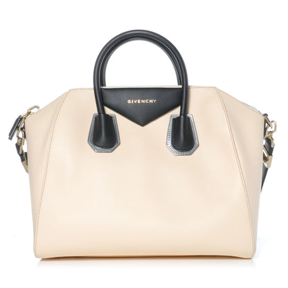 Givenchy Calfskin Medium Tri-Color Antigona Beige Black Silver 1 of 7