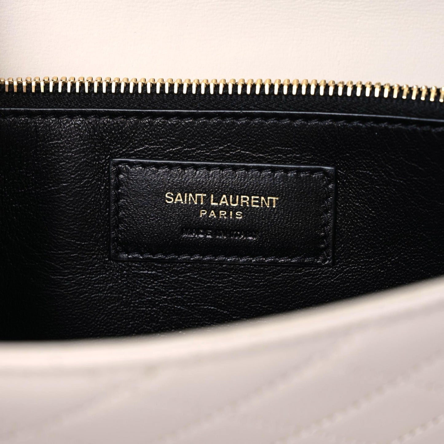 Lambskin Quilted Mini Gaby Satchel Crema Soft