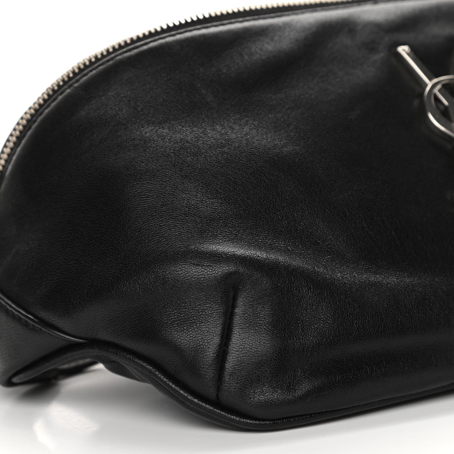Saint Laurent Calfskin Monogram Belt Bag Black 9 of 11