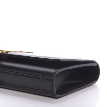 Saint Laurent Calfskin Classic Monogram Tassel Clutch Black 6 of 10
