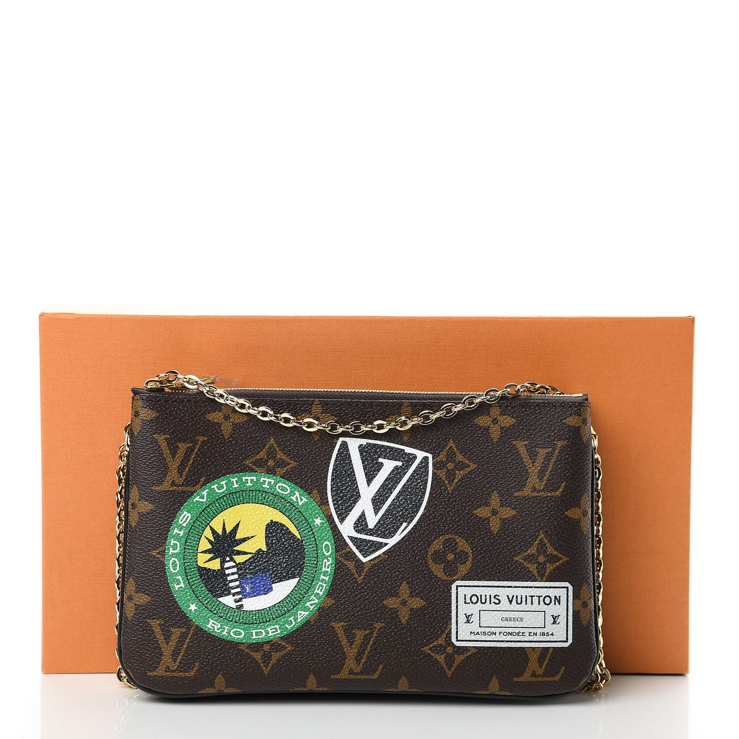Monogram World Tour Double Zip Pochette